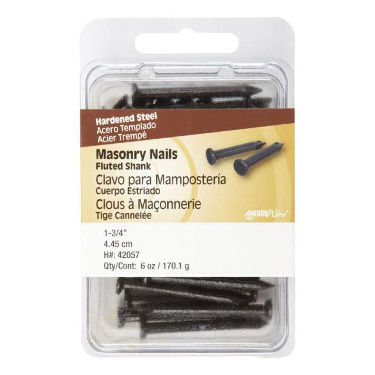 Hillman 3 in. Masonry Steel Nail Flat Head Hillman 3 in. Masonry Steel Nail Flat Head