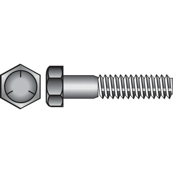 Hillman 1/4" Heat Treated Zinc Steel Hex Head Cap Screw