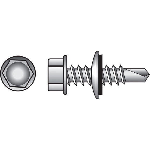 The Fastener Center 1/4-14x1 Slf/Drill Screw 561050
