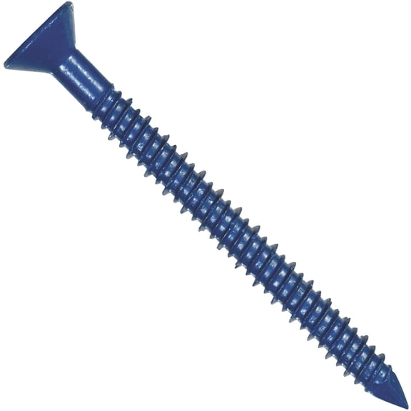 Hillman Tapper Concrete Screw Flat Head - Steel, Easy Installation - 18 Ct., 1/4 In. x 1-3/4 In.