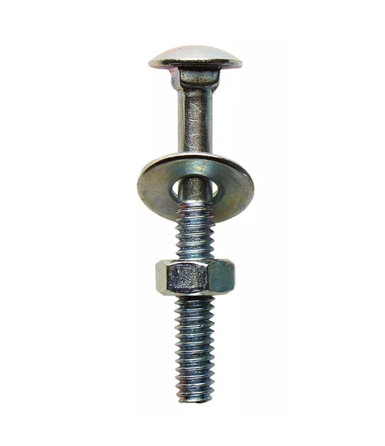 Hillman 1/4 in. Dia. x 2-1/2 in. L Zinc-Plated Steel Carriage Bolt 100 pk — Construction & DIY Use, Standard Hardware Spec