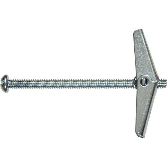 Hillman Toggle Bolts 1/4 " X 3 " Round Head Slotted Zinc Plated Steel 50/Box