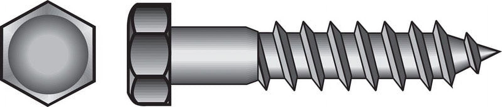 Hillman 1/4 in. Zinc-Plated Steel Hex Lag Screw