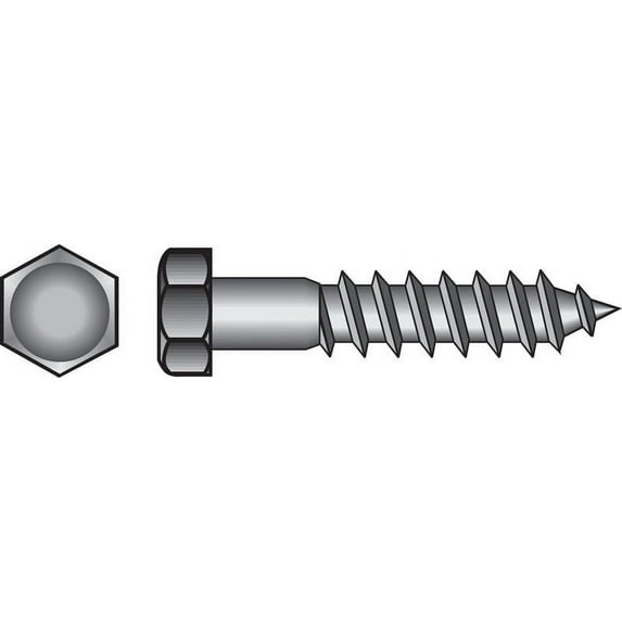 Hillman 1/4 in. Zinc-Plated Steel Hex Lag Screw
