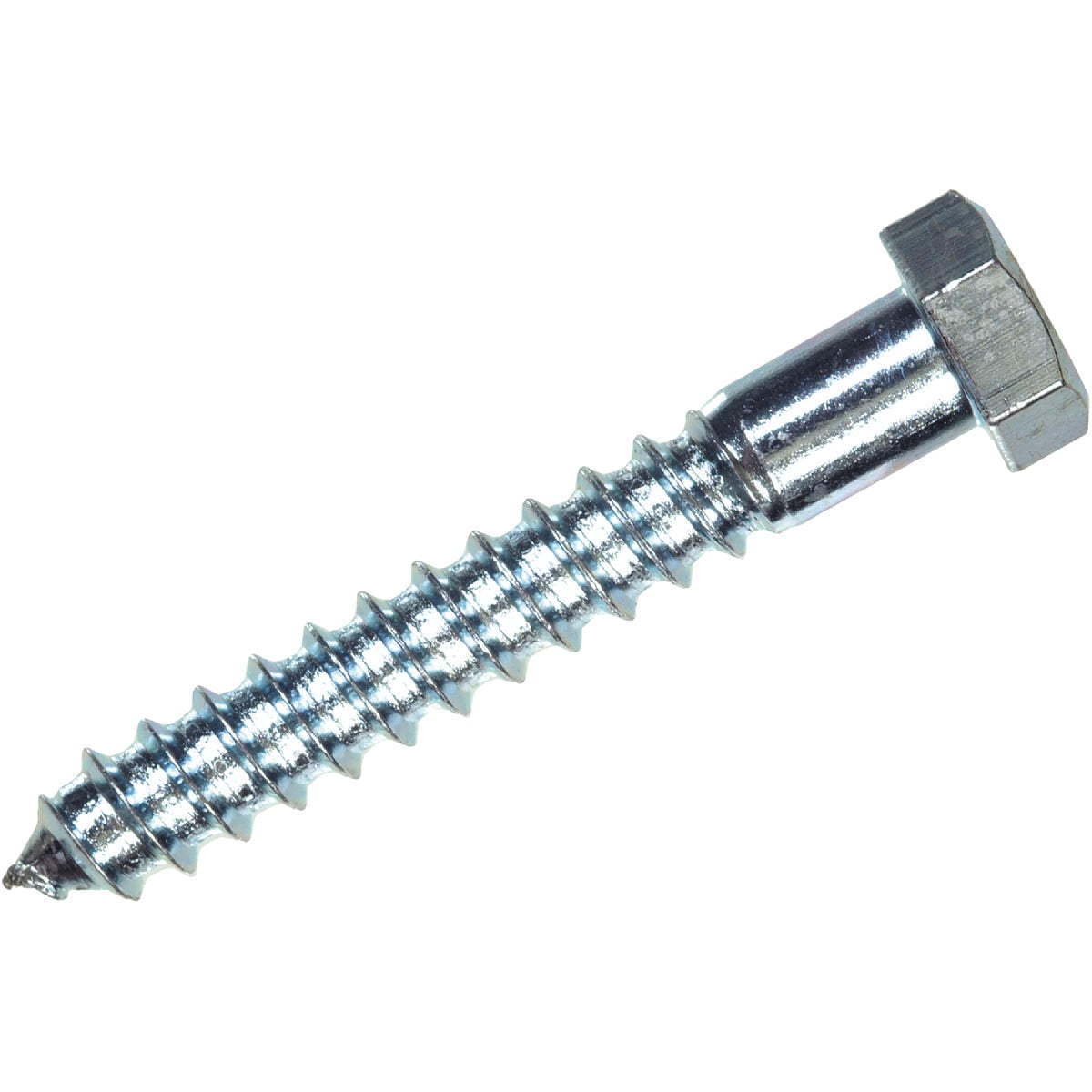 Hillman 1/4 in. x 1 in. L Hex Zinc-Plated Steel Lag Screw 100 pk