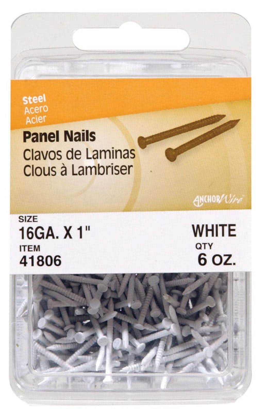 Hillman 1-5/8 in. Panel Steel Nail Flat Head Hillman 1-5/8 in. Panel Steel Nail Flat Head