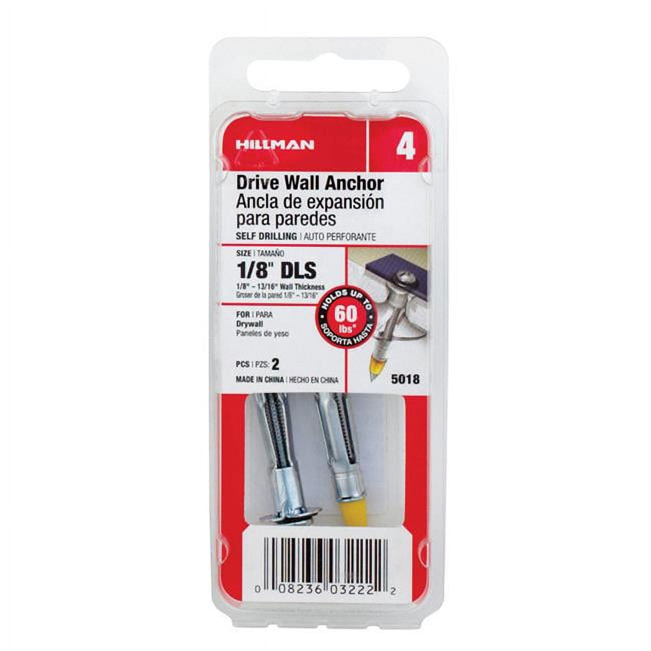 Hillman 1/8 in. D X 1/8 LS MultiGrip Range in. L Steel Round Head