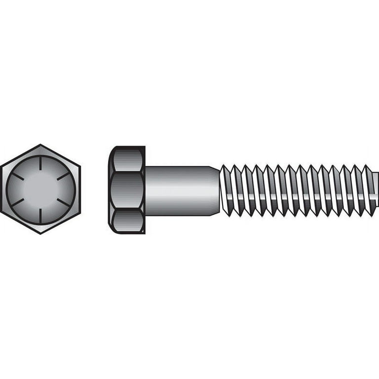 Hillman 3/8-16 in. D X 4 in. L Steel Hex Head Cap Screw 25 pk Hillman 3/8-16 in. D X 4 in. L Steel Hex Head Cap Screw 25 pk