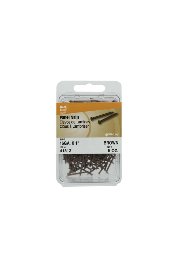 Panel Nails 16ga 1" Brown 6oz