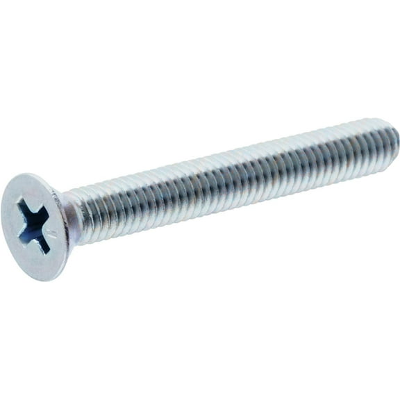Hillman Flat Head Phillips Machine Screw - Zinc-Plated Steel - 100 Pieces, #6-32 x 2 in