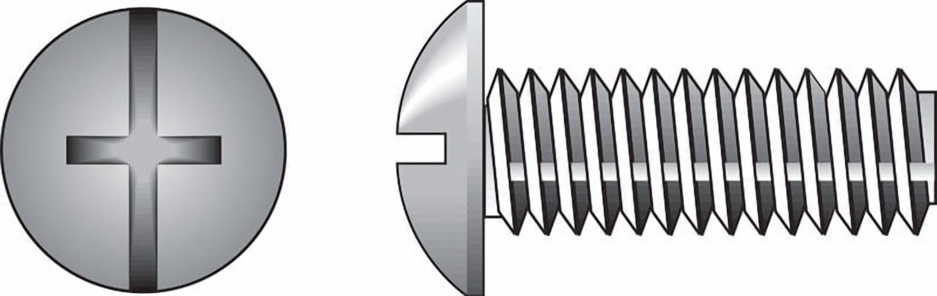 Hillman 111723 Machine Screws, Zinc Plated, 8-32 X 3/4", Box 100