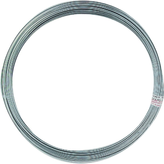 Hillman Galvanized Wire 16 Gauge - 200 Ft Length - Silver