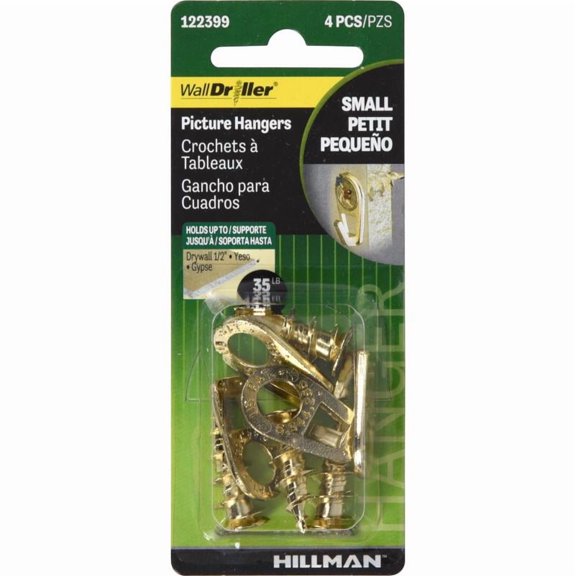 Hillman Picture Hook 35 Lb Card Pack of 10
