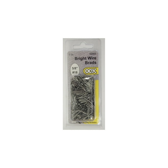 Hillman 122502 Wire Brad Nail, 5/8 in, Steel, Bright