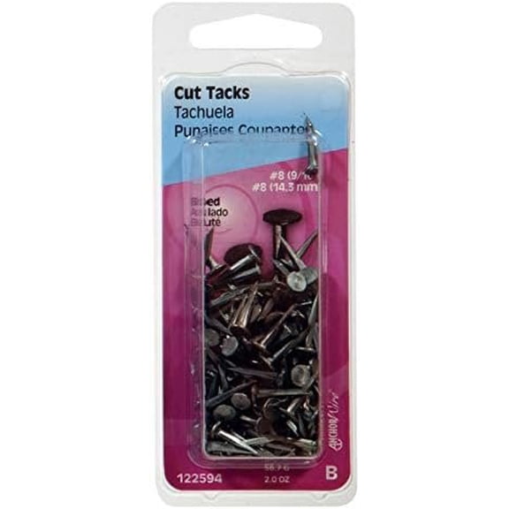 Hillman 122594 Cut Tack, NO 8, 9/16 in L, Steel, Blue6
