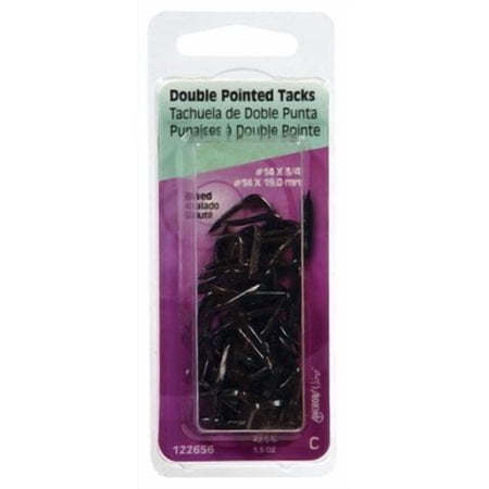 Hillman 122656 Double Point Tack, NO 14, 5/8 in L, Steel, Blue