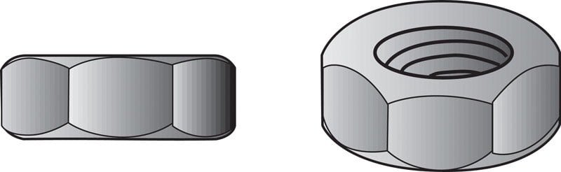 Hillman 160514 Zinc-Plated 5-Grade Steel Coarse Thread USS Hex Nut 3/4 in.-10