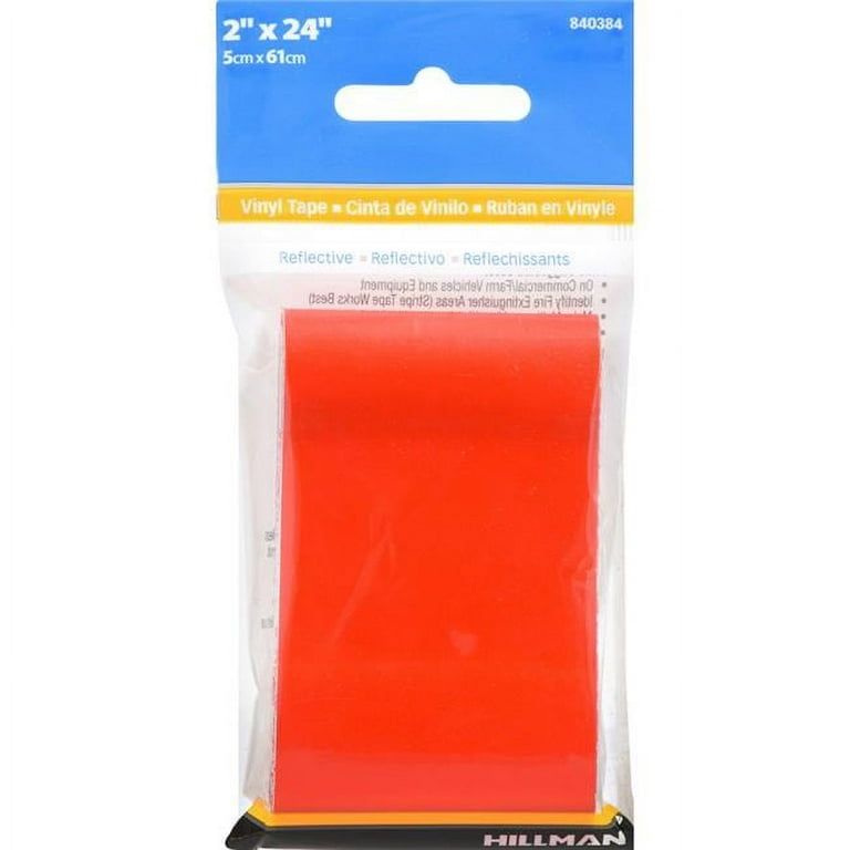 Hillman 2 in. W X 24 in. L Red Reflective Safety Tape 1 pk Hillman 2 in. W X 24 in. L Red Reflective Safety Tape 1 pk