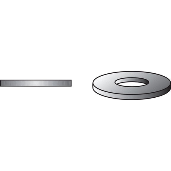 Hillman 270070 Uss Flat Washer, 5/8", Zinc Plated Steel