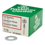 Hillman 280062 SAE Flat Washer Zinc-Plated Steel 7/16" Zinc-Plated
