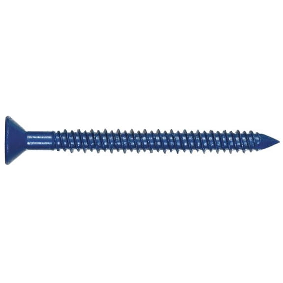 Hillman Concrete Screw Tapper - Flat Head, Steel, Easy Installation - 20 Count, 3/16 In. x 2-3/4 In.