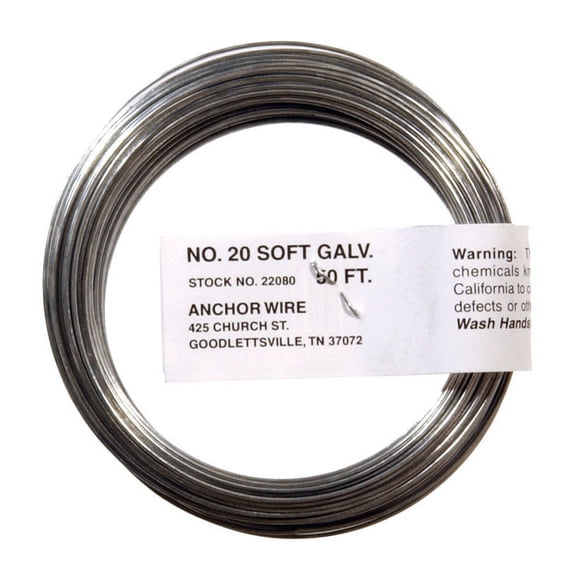 50-Ft. 20-Gauge Galvanized Wire Coil - Pack of 12