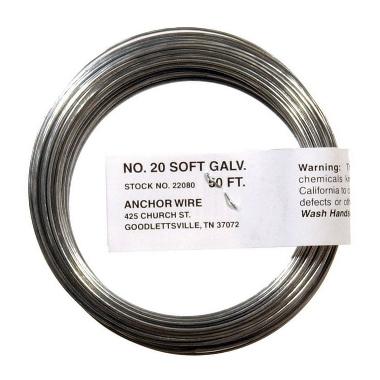 Hillman 3.5 in. D X 50 ft. L Galvanized Steel 20 Ga. Stove Pipe Wire Hillman 3.5 in. D X 50 ft. L Galvanized Steel 20 Ga. Stove Pipe Wire