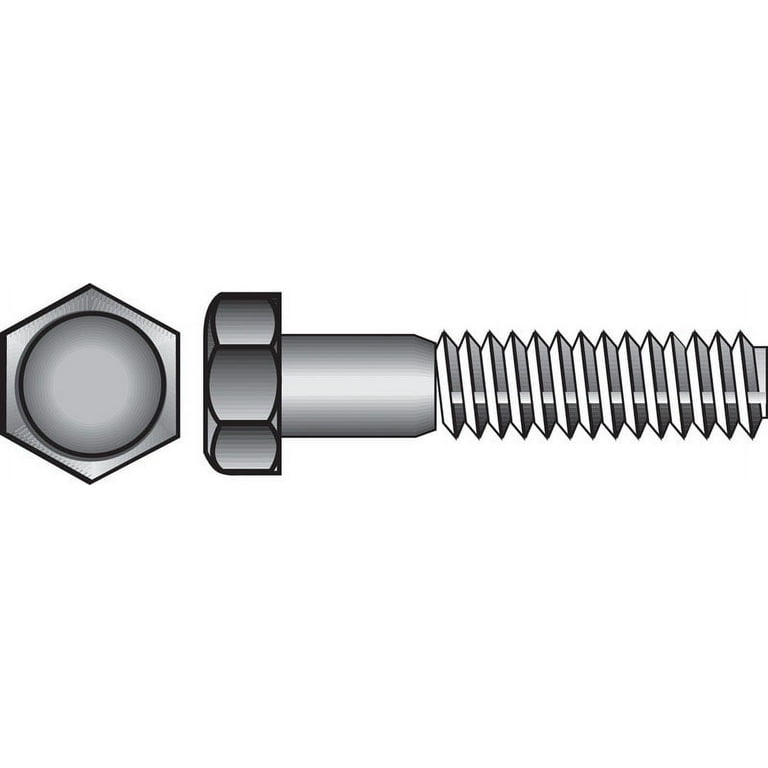 Hillman 3/8 in. D X 6-1/2 in. L Zinc Plated Steel Hex Bolt 50 pk Hillman 3/8 in. D X 6-1/2 in. L Zinc Plated Steel Hex Bolt 50 pk