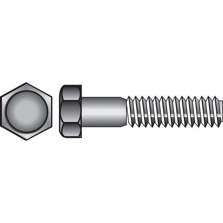 Hillman 3/8 in. D X 8 in. L Hot Dipped Galvanized Steel Hex Bolt 50 pk Hillman 3/8 in. D X 8 in. L Hot Dipped Galvanized Steel Hex Bolt 50 pk