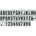thumbnail image 1 of Hillman  3 in. Black on Silver Reflective Square-Cut Letter U - Pack of 6, 1 of 1