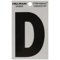 thumbnail image 1 of Hillman 3 in. Reflective Black Vinyl Self-Adhesive Letter D 1 pc, 1 of 2
