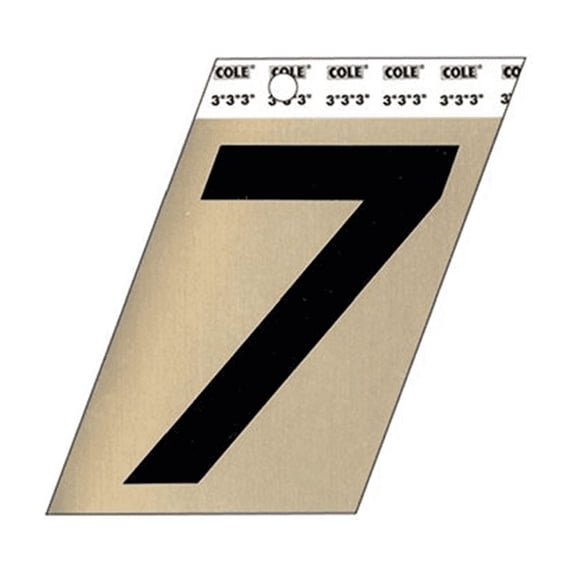 The Hillman Group 3-Inch Aluminum Angle-Cut Number 7