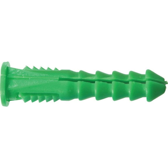 Hillman Ribbed Anchor Plastic Round Head - Easy Installation - 1/4" D x 1-1/2" L