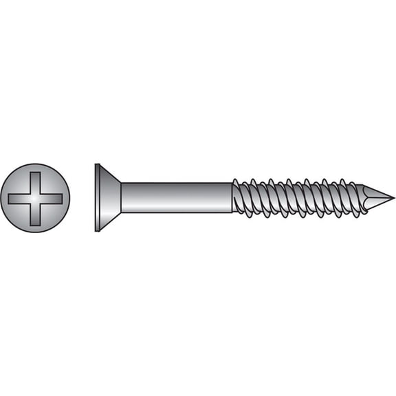 Hillman 375302 Concrete Screw Anchor Tapper 3/16" D Steel Flat Head