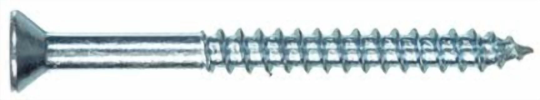 Hillman No. 10 x 3 in. L Phillips Flat Head Zinc-Plated Steel Wood Screws 100 pk