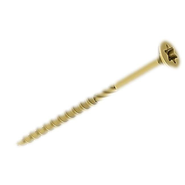 Hillman 401727649 8 x 1.25 in. Yellow T20 Zinc Wood Screws