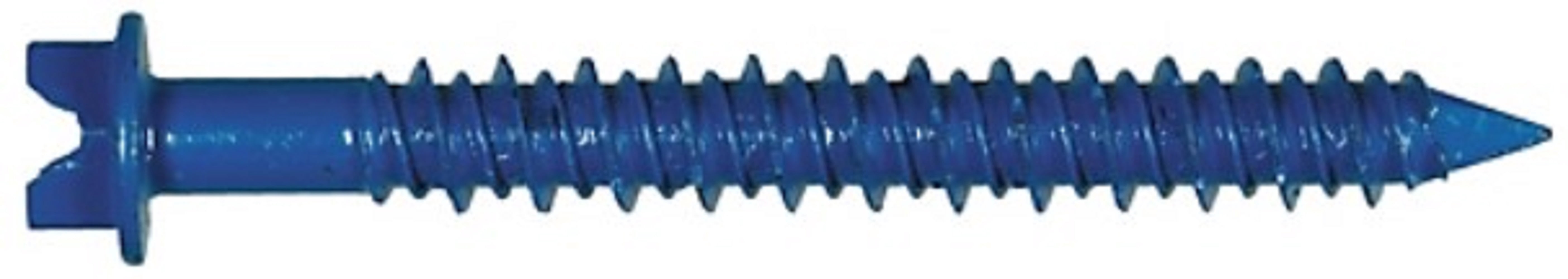 Hillman 41560 Blue Flat-Head Phillip Concrete Screw Anchors 1/4" x 1-1/4"