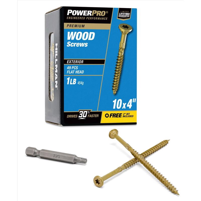 HILLMAN FASTENERS LB 10X4 1000 HOUR STAR DECK SCREW 48604