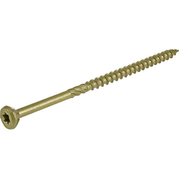Power Pro Premium Exterior Wood Screws, #10 x 4 Inch All-Purpose Deck Screws for Outdoor Projects, T-25 Star Bit Included, Bronze, 57 Pieces | 48604