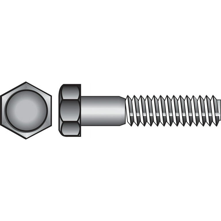 Hillman 5/16 in. D X 3 in. L Zinc Plated Steel Hex Bolt 100 pk Hillman 5/16 in. D X 3 in. L Zinc Plated Steel Hex Bolt 100 pk