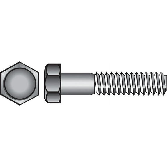 Hillman 5/8" Zinc Plated Steel Hex Bolt