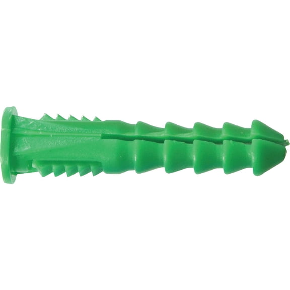 Hillman 50 Pcs Ribbed Plastic Wall Anchors (#12-14-16 x 1-1/2") | Heavy-Duty Expansion Anchors for Screws | Green Plastic Anchors for Drywall, Plaster, Concrete & Brick Installation