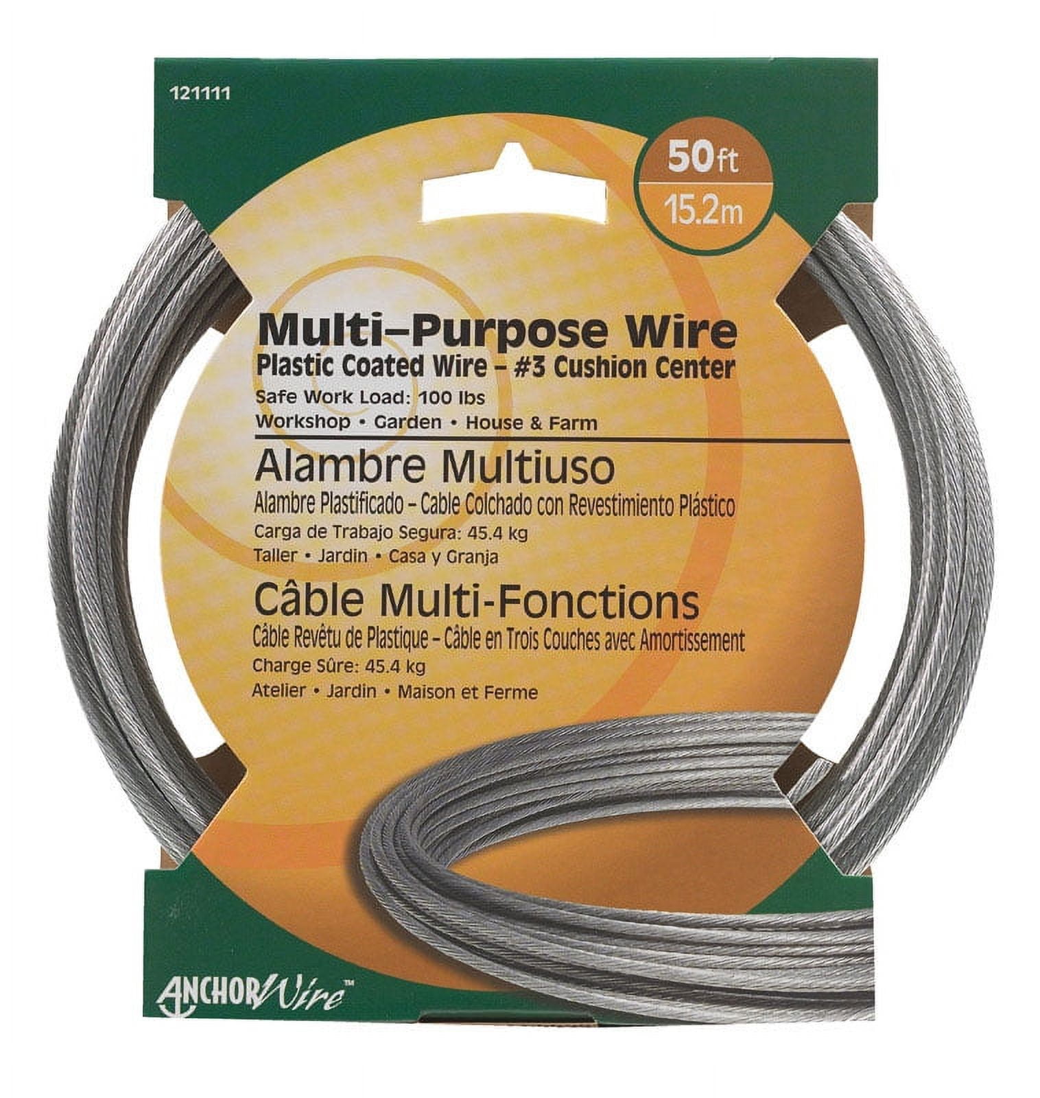 Hillman 100 ft. L Galvanized Steel 18 Ga. Clothesline Wire Hillman 100 ft. L Galvanized Steel 18 Ga. Clothesline Wire