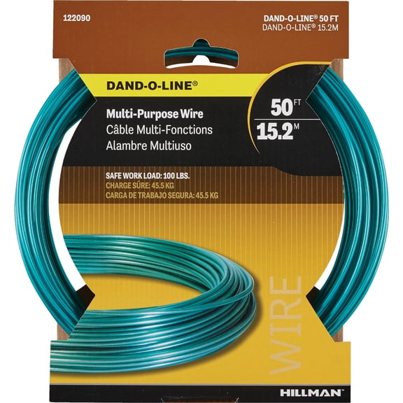 Hillman 50 ft. L Plastic 18 Ga. Wire