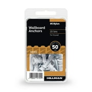 Hillman 50 lb. #6 Nylon Drywall Anchor Screws, Pan Head Phillips Screw, 20 Pack