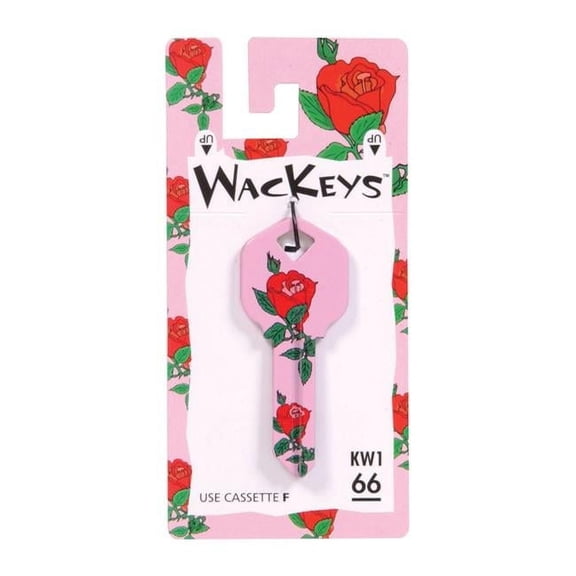 Hillman 5005169 Wackey Roses House & Office Blank Single Sided Universal Key - Pack of 6