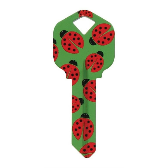 Hillman 5005188 Wackey Lady Bugs House & Office Blank Single Sided Universal Key - Pack of 6