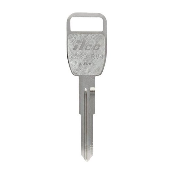 Hillman 5007078 Automotive Universal Key Blank, 2048 RV4PH Double Sided for Land Rover - Pack of 4
