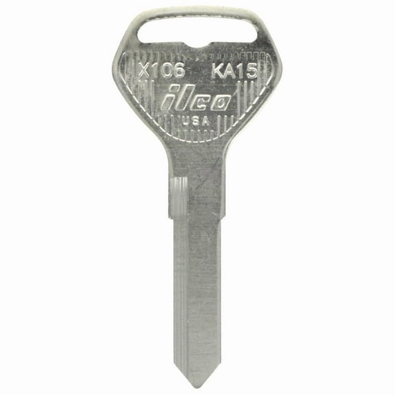 Hillman 5007080 Automotive Universal Key Blank, 2054 KA15 Double Sided for Kawasaki - Pack of 4