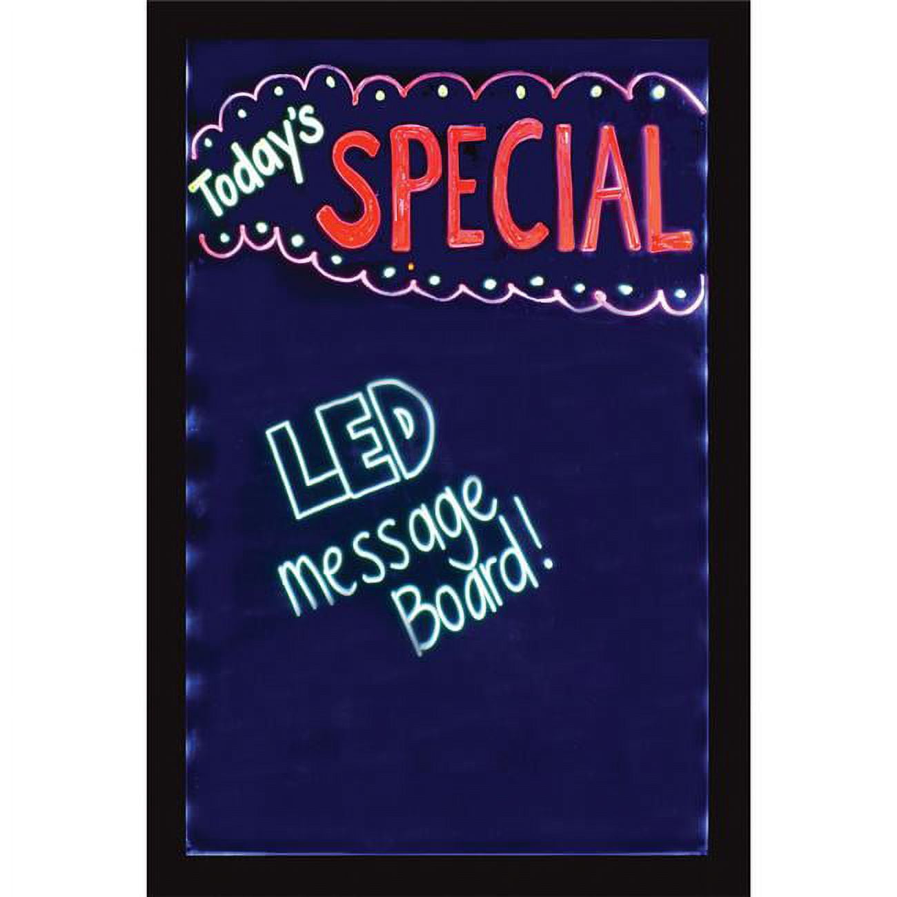 Miumaeov LED Drawing Chalk Board,Large Dry Erase Neon Sign with